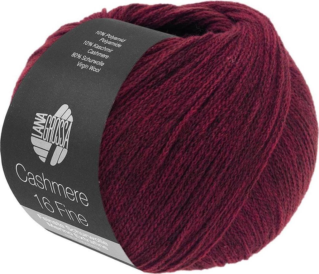 Lana Grossa - Cashmere 16 Fine 0058 burgund Produktbild 