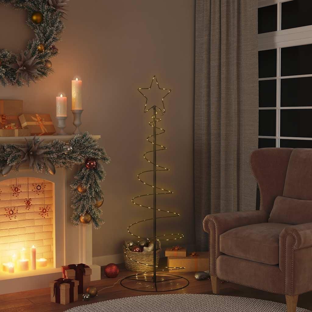 vidaXL LED Weihnachtsbaum 100 LEDs Warmweiß 150 cm Produktbild 