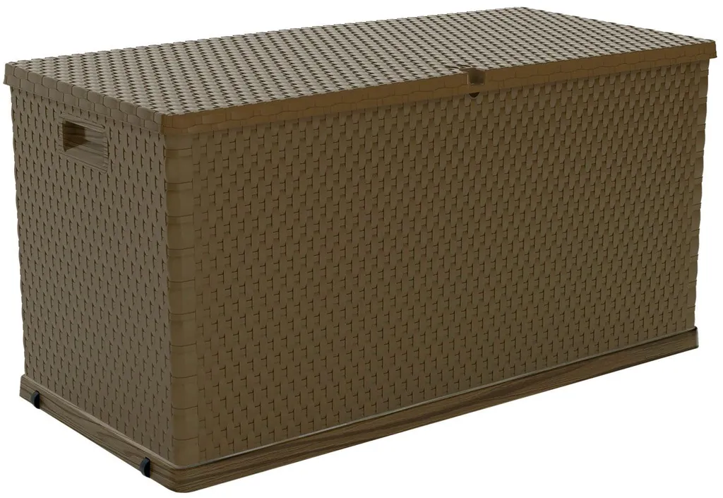 Coffre de rangement Garden Rattan en résine tressée 120 x 57 x 63 cm