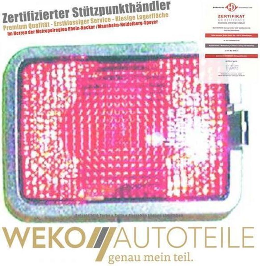 Nebelschlussleuchte links rechts DIEDERICHS 2270092 für VW