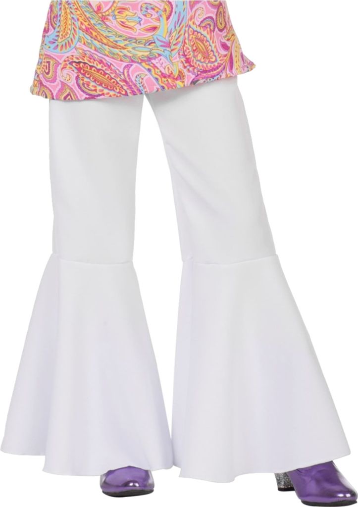 70's Hippie/Disco Broek Kind Wit 152