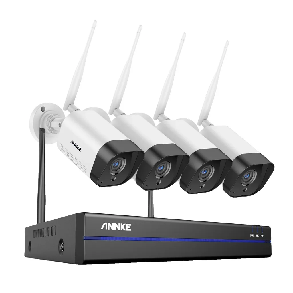 Caméra de surveillance sans fil pour maison avec NVR 8CH et audio 2 voies