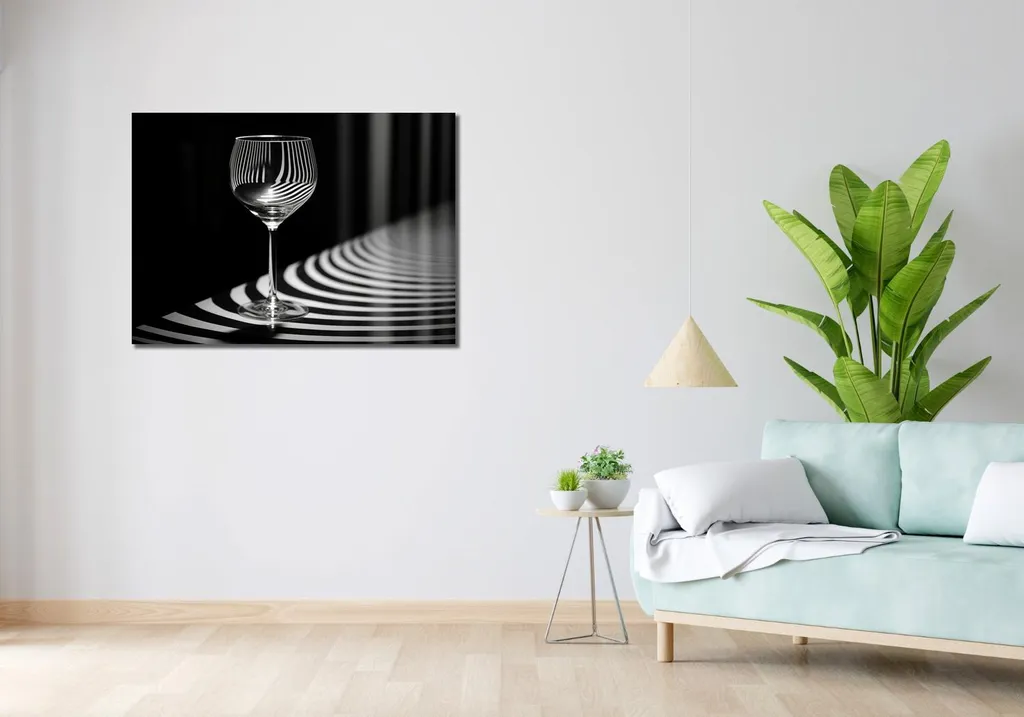 Quadro in vetro panoramico, da parete in vero vetro, coppia di