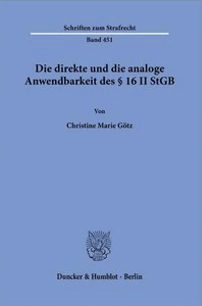 Réussir son Master Droit : Guide sur l'article 16 II StGB allemand