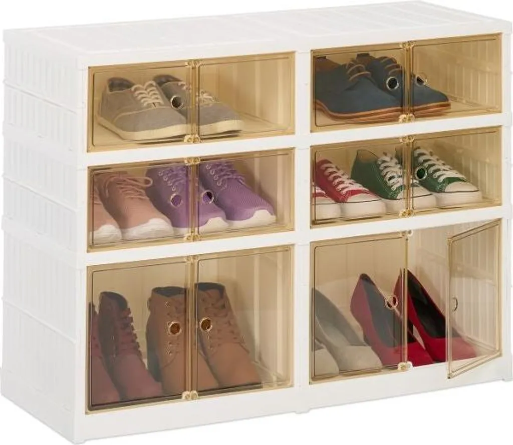 Meuble à chaussures pliable et modulable pour petit espace d'entrée