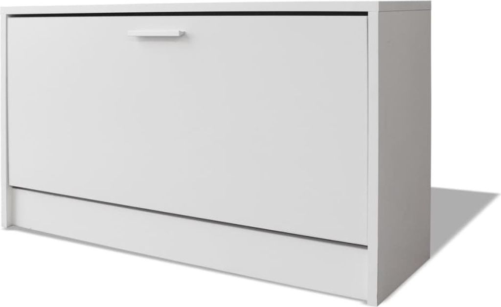 Schreibtisch mit Schublade und Schrank Weiß 100x40x73 cm