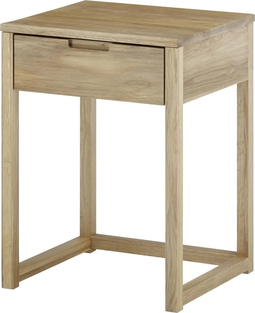 Nachtkonsole JALAPA Table de Nuit en Bois Marron Design Moderne 45x60 cm