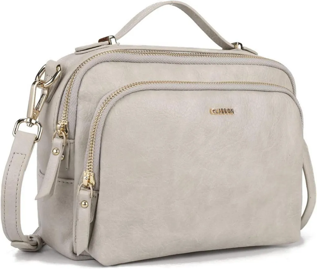 Borsa a Spalla Ladies Leather Beige - Chic & Functional Crossbody