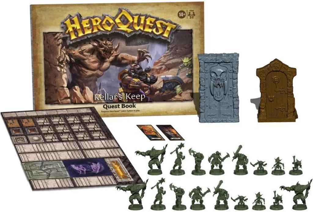 HeroQuest Kellars Keep : Extension avec 17 Figurines et 10 Quêtes Epic