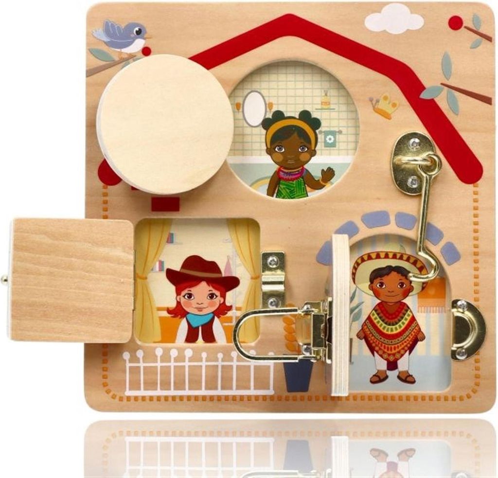 Lehrtafel mit Schlössern Kinder der Welt