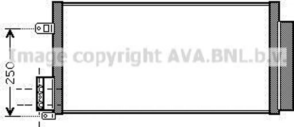 Condenseur PRASCO ALA5116D OE 50540718 pour Giulietta, Mito et Bravo