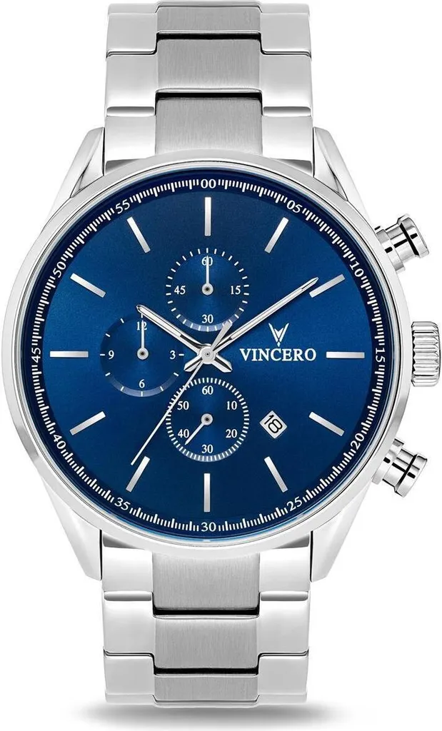 Chronographe Homme en Acier Bleu Vincero - Montre de Luxe Abordable