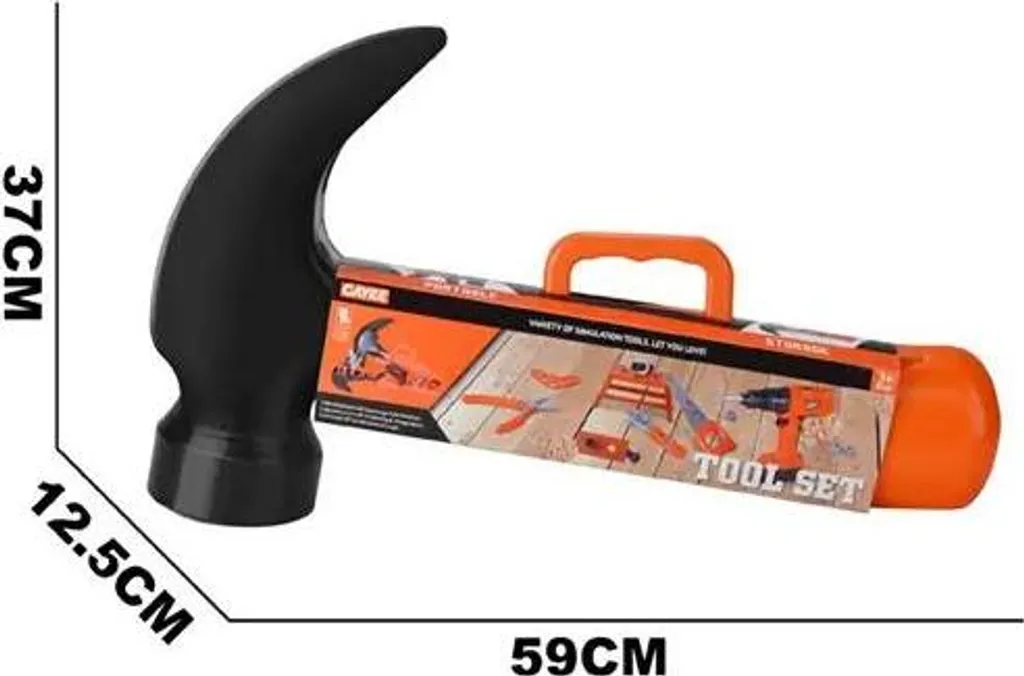 Mallette de bricolage 24 pièces avec marteau et perceuse polyvalente