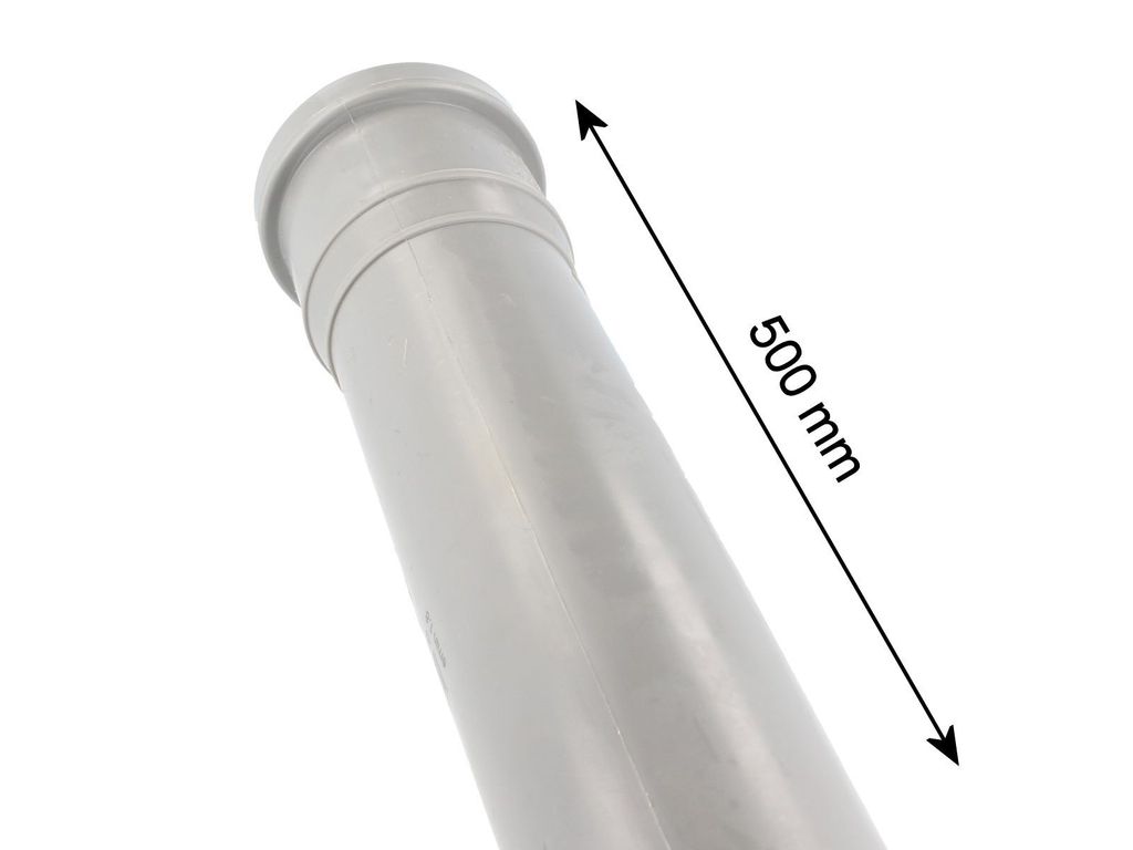 HT-Abflussrohr mit Dichtring, DN 50 x 500 mm Produktbild 
