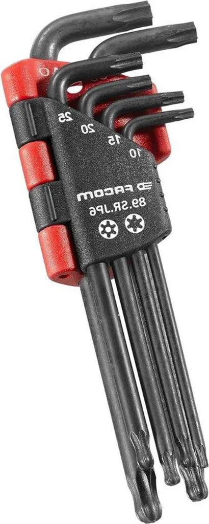 Jeu de six clés Torx pour réparation vélo et entretien auto quotidien