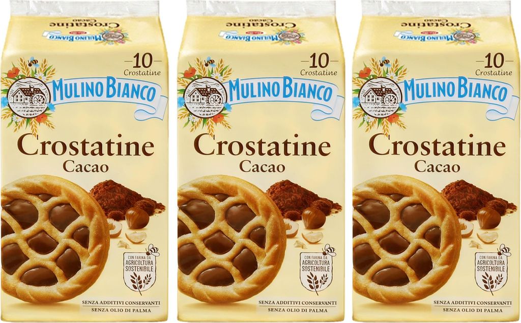 MULINO BIANCO Crostatine Cacao - Italienische Kekse, Produktbild 