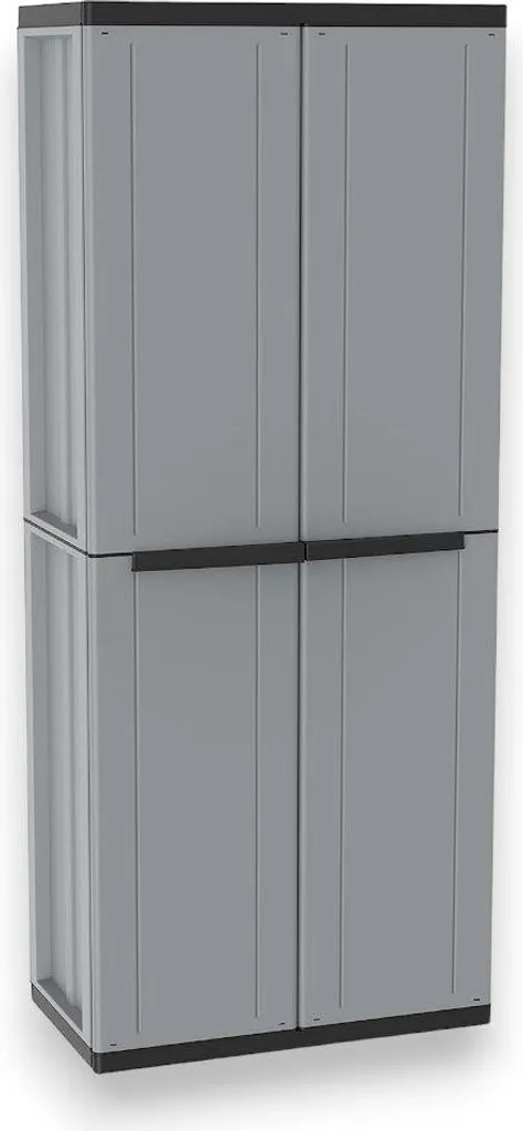 Armoire haute en résine Terry 4 étagères 164cm : robuste et imperméable
