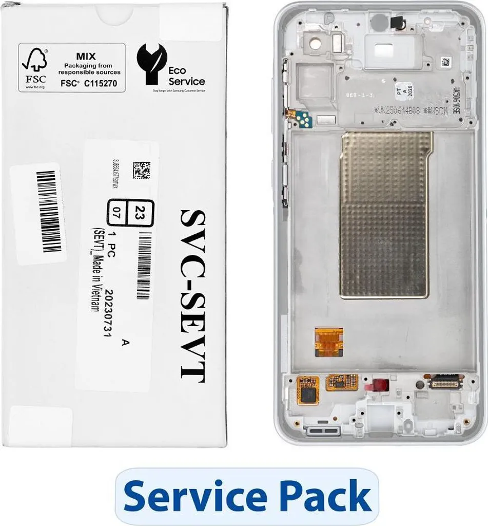 Réparer Écran Samsung A36 5G A366B Blanc avec le LCD ServicePack Officiel