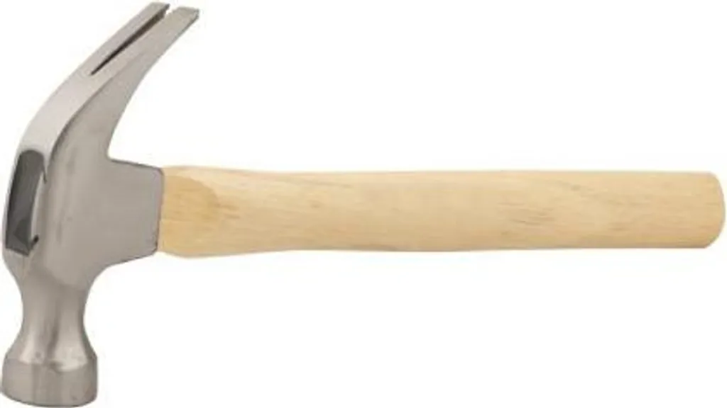 Marteau à panne fendue Deluxe avec manche en bois dur ergonomique 500g
