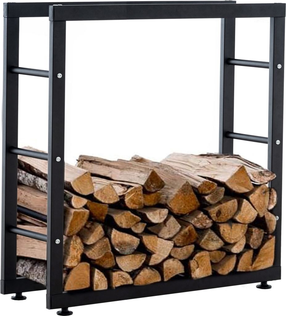Stojan na dřevo Keri V2 25x80x80, černá Obrázek produktu 