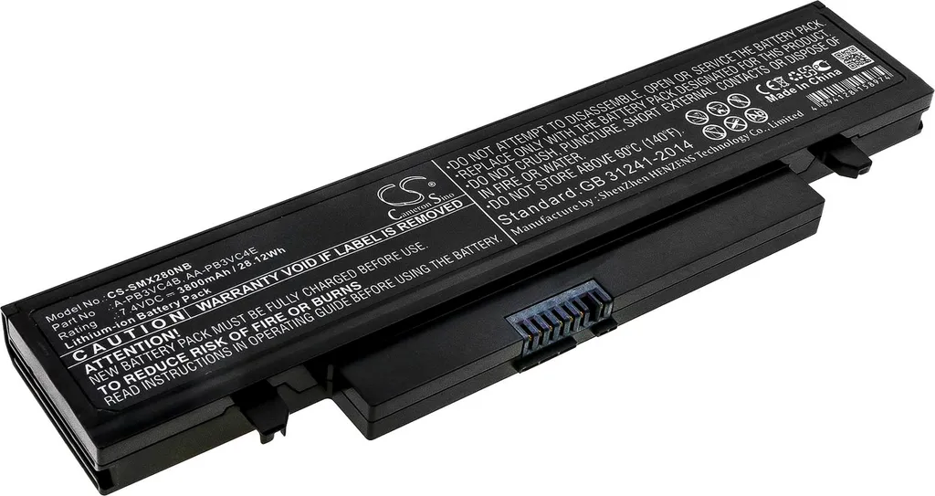 Batteria TECHTEK per Samsung NP-X280 AA-PB3VC4B 3800mAh 7.4V Ricambio
