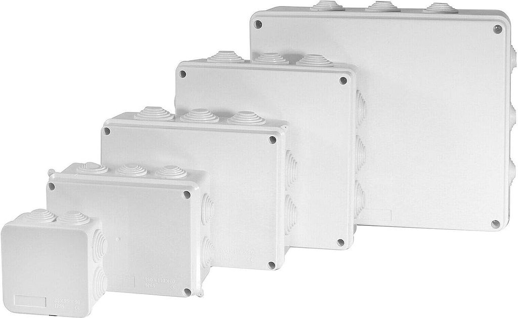 Aufputz Abzweigdose Abzweigkasten Verteilerdose Verteilerbox Klemmdose Dose 255*200*80mm