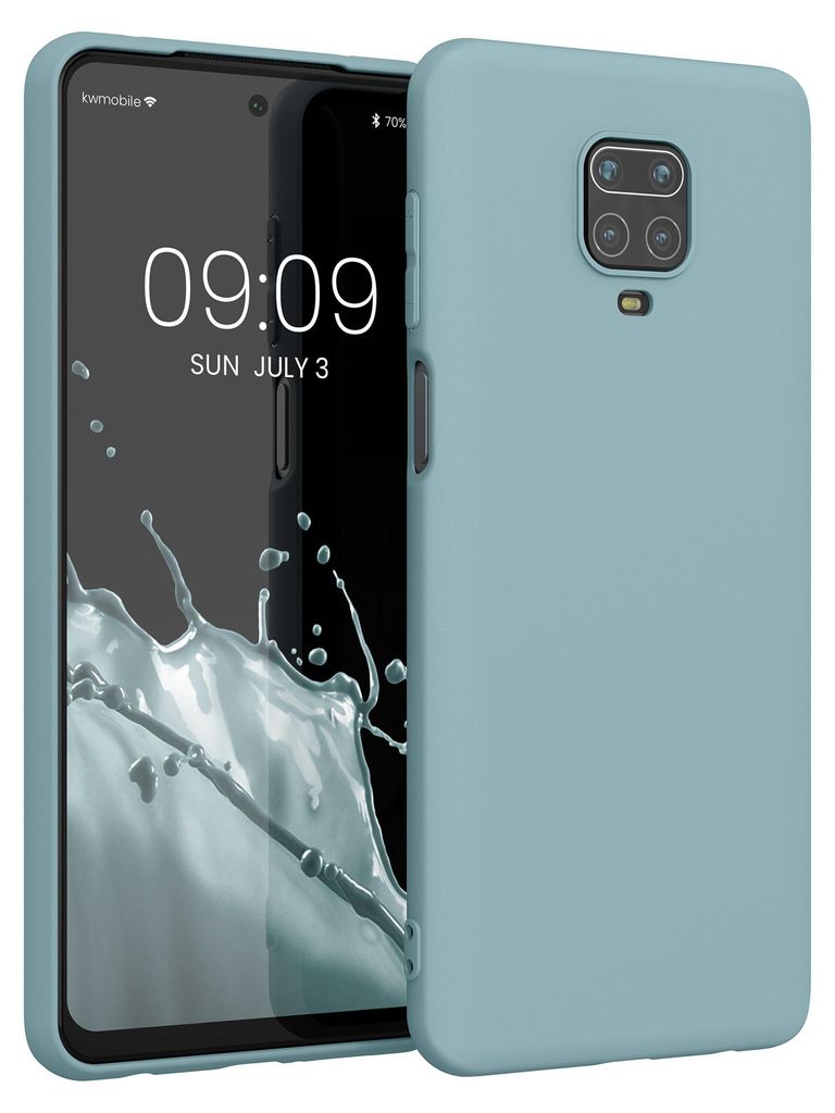 kwmobile Handyhülle für Xiaomi Redmi Note 9S / 9 Pro / 9 Pro Max Hülle - TPU Case - Kabelloses Laden - Schutzhülle Cover in Arctic Night