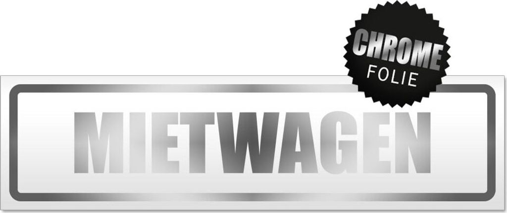 Mietwagen Magnetschild Schild magnetisch