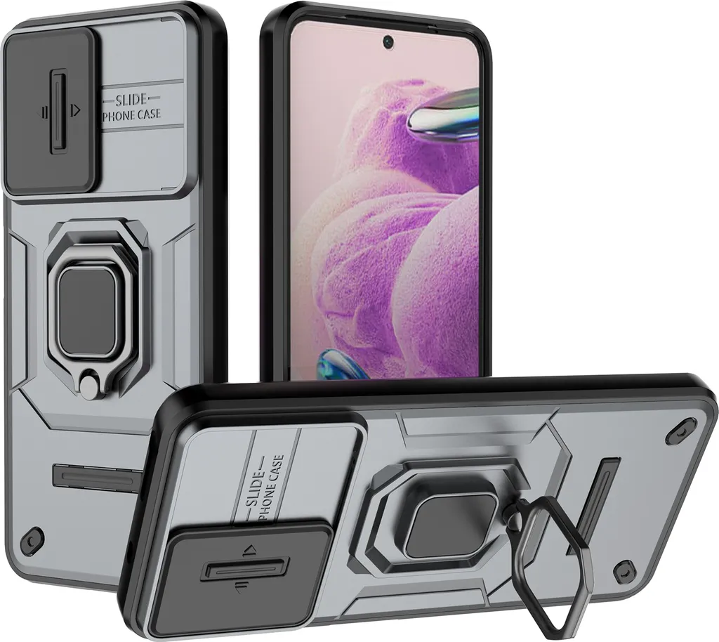 Cover Rugged Xiaomi Redmi Note 12S con Slide Camera e Kickstand - 1