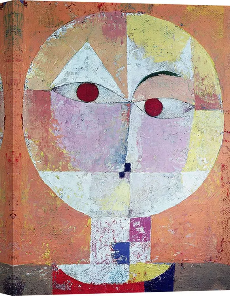 Impression sur toile Paul Klee Senecio 70x50 cm - Tableau d'art moderne