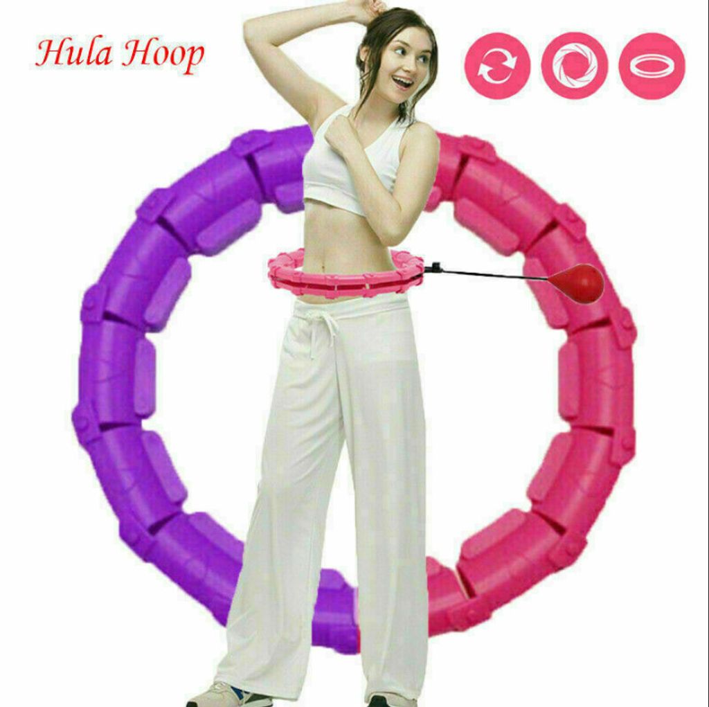 24/8 Teile Smart Hula Hoops Reifen Fitness Einstellbar Hoola Hup Gymnastikreifen