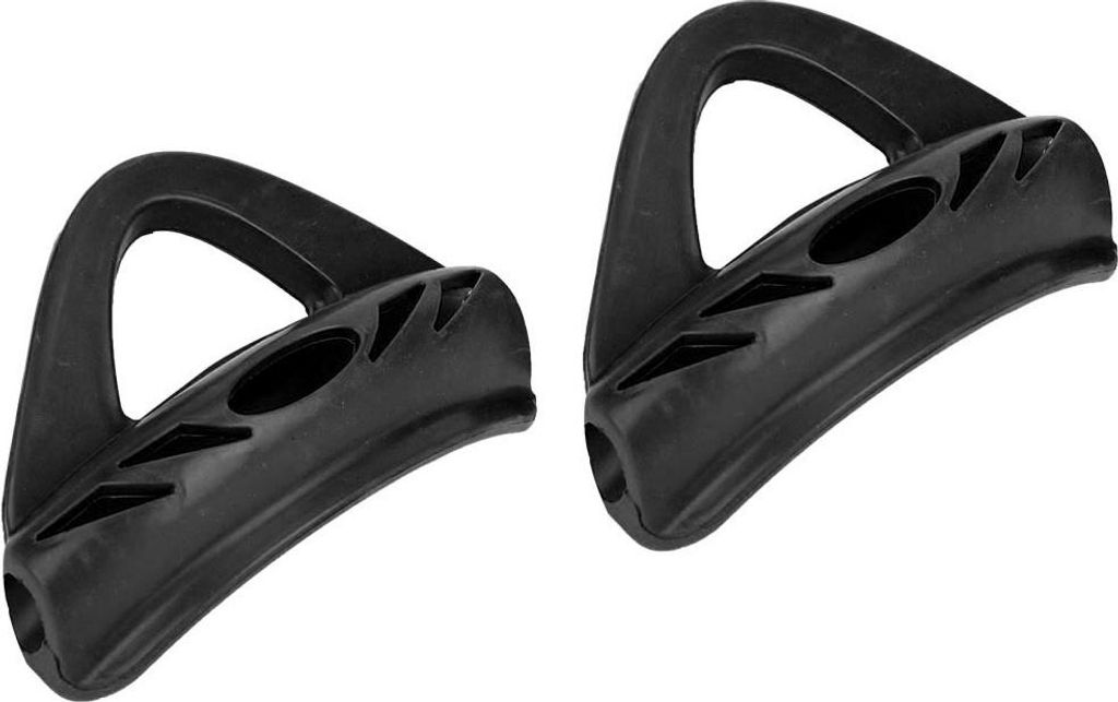 Weiter schwarze Gummi -Schuh -Spitzen -Heel -Riemen für Schwimmflossen Schwimmflosse Accessoire Schwarz