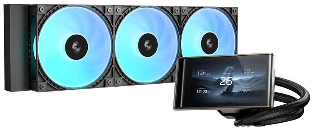 DeepCool LT360 VISION ARGB, Flüssigkeitskühlung, 12 cm, Produktbild 