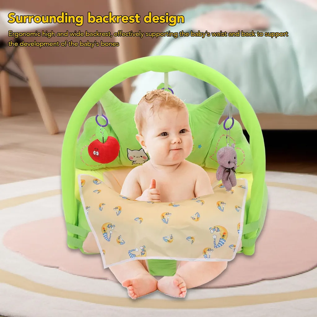 Siège bébé anti-basculement couronne verte pour assise confortable