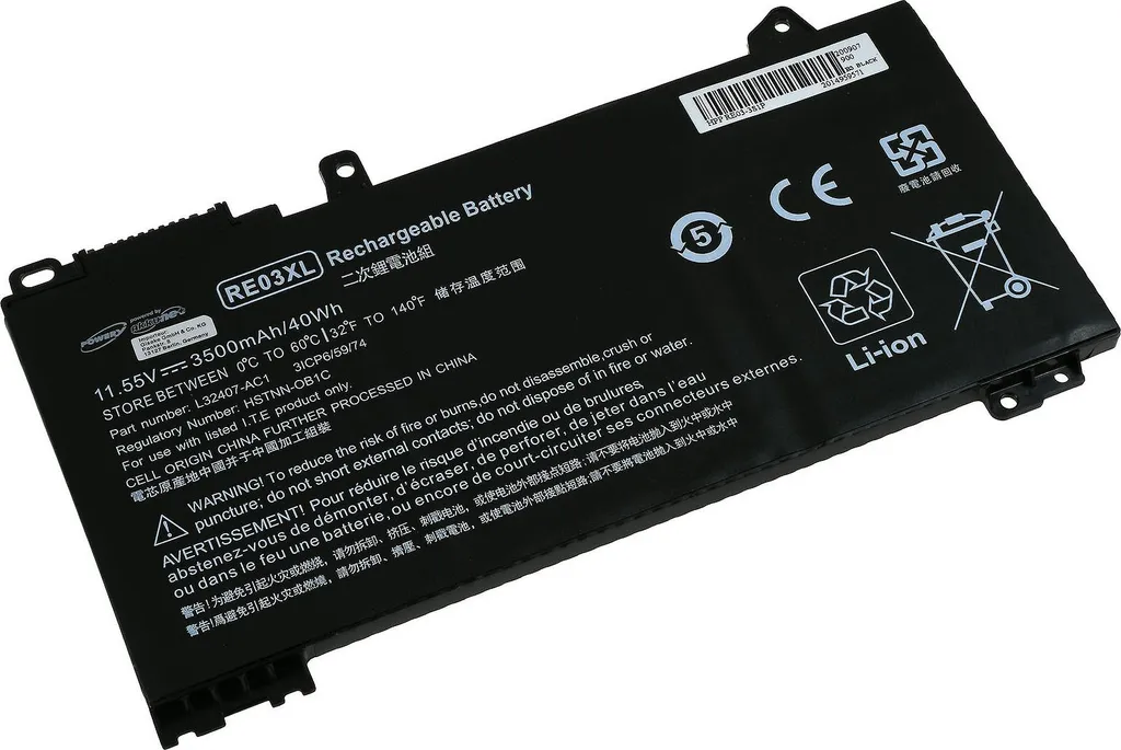 Batterie longue durée pour HP ProBook 455R G6 haute performance