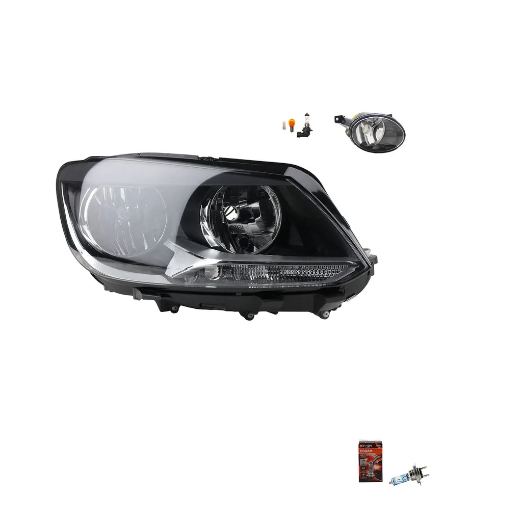 Faro VW Touran 2010-2015 Destra Kit Johns + Lampada Osram Laser