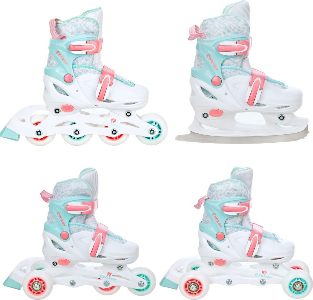 4in1 Inlineskates/Triskates/Rollschuhe/Schlittschuhe Croxer Produktbild 
