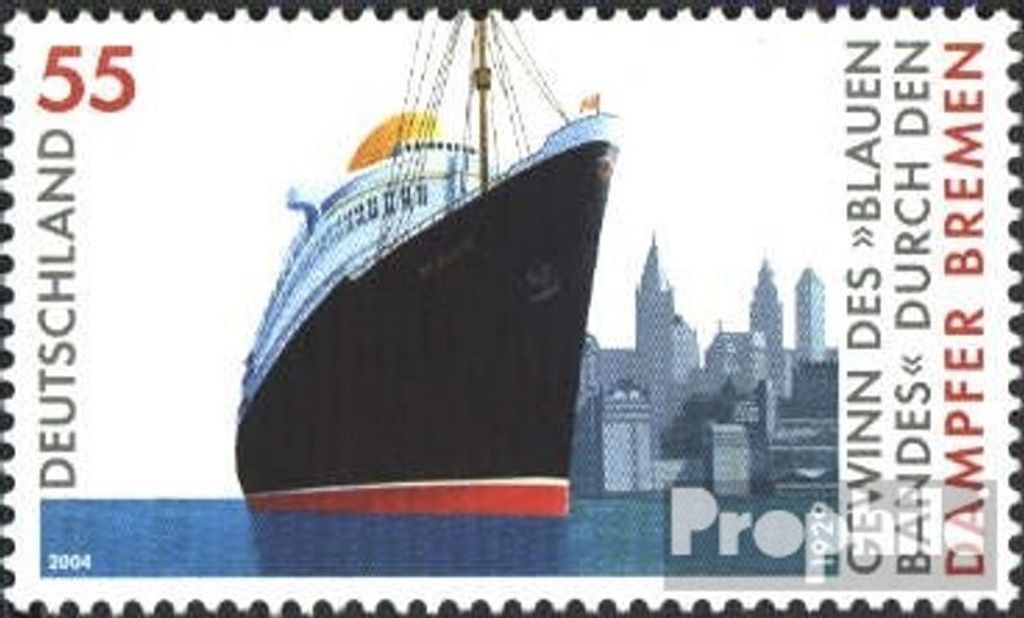 Briefmarken BRD (BR.Deutschland) 2004 Mi 2412 (kompl.Ausg.) postfrisch Blaues Band
