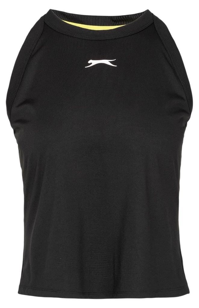 Slazenger - Ärmelloses Oberteil für Damen, Tennis GT22638 (44 DE) (Schwarz)