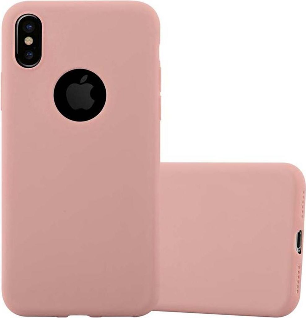 Cadorabo Hülle für Apple iPhone XS MAX Schutzhülle in Rosa Handyhülle TPU Silikon Etui Case Cover