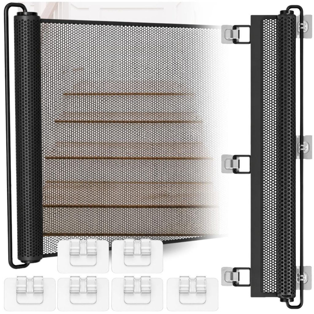 ASATO Ausziehbares Schutzgitter 130 x 78 cm für Kinder und Produktbild 