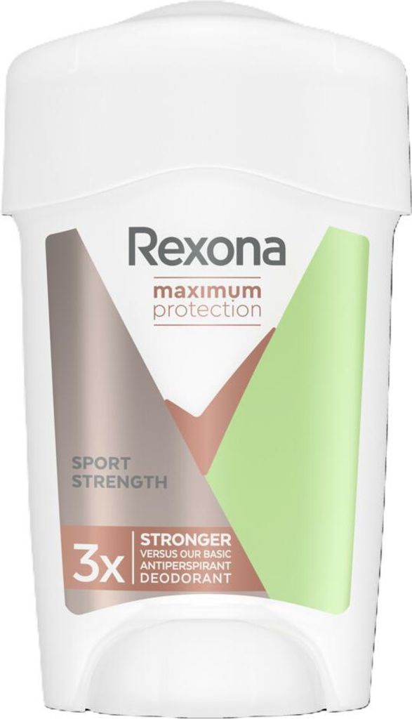 Rexona Women - Deodorant Creme Stick - Maximaler Schutz Sport Strength - Extra Stark - 45 ml - 1 Stück