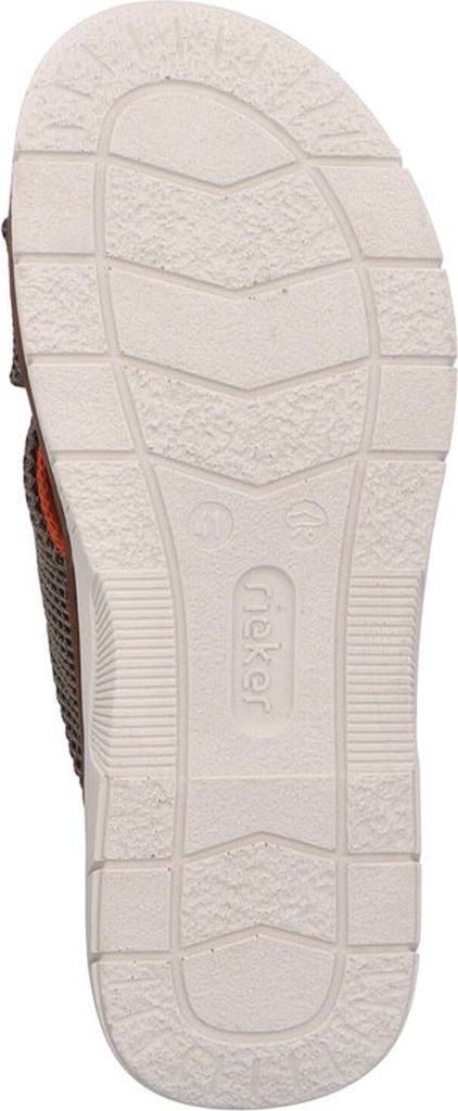 Rieker Herren Pantolette aus leichtem Netzstoff mit weicher Decksohle 21340, Größe:41 EU, Farbe:Grün