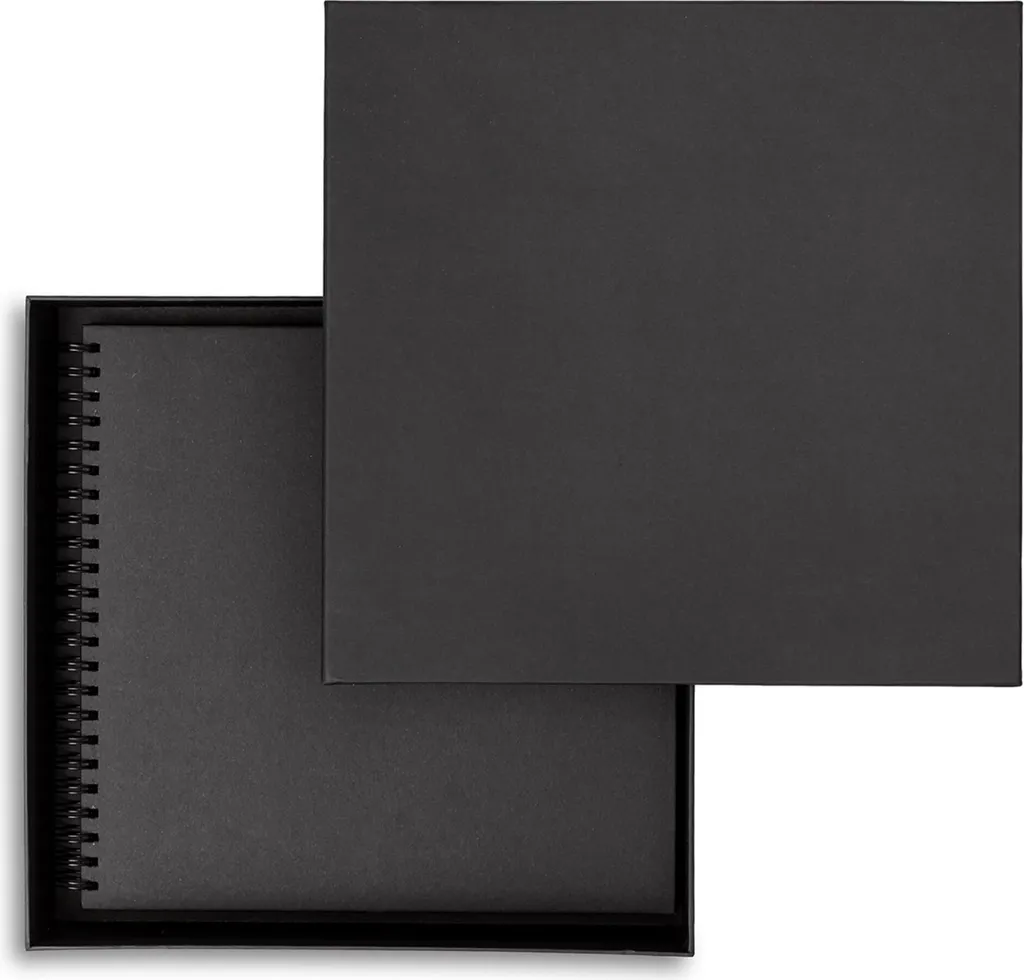 Scatola Nera 33,5x33,5x6,5 cm in Cartone Robusto | Uso Professionale - 2