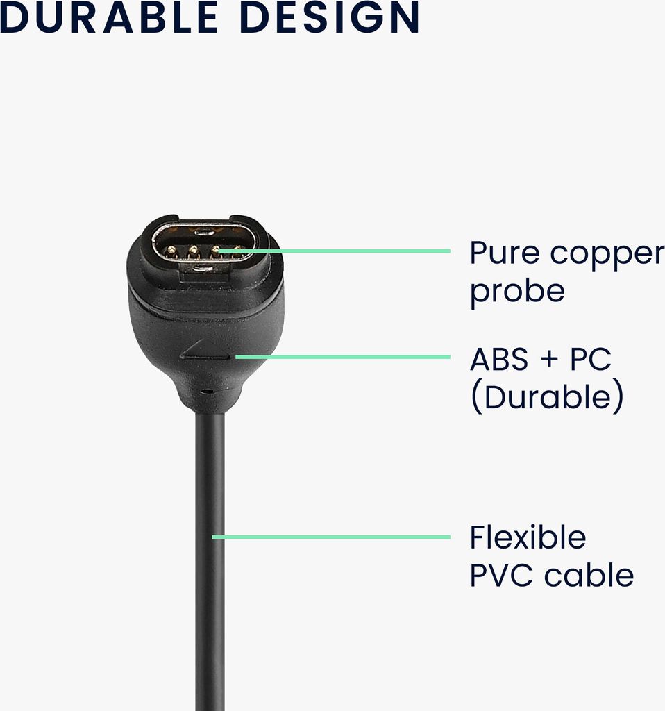 kwmobile USB C Ladekabel kompatibel mit Garmin Forerunner Produktbild 4