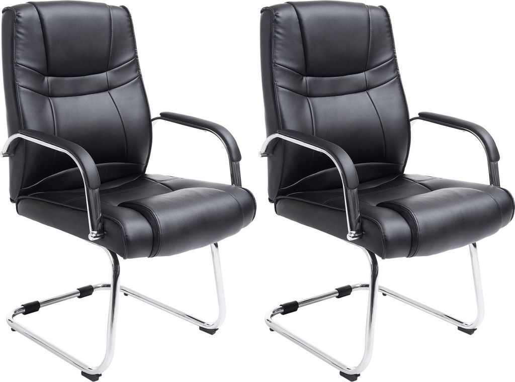 2er Set Stühle Attila, Farbe:schwarz/schwarz Produktbild 