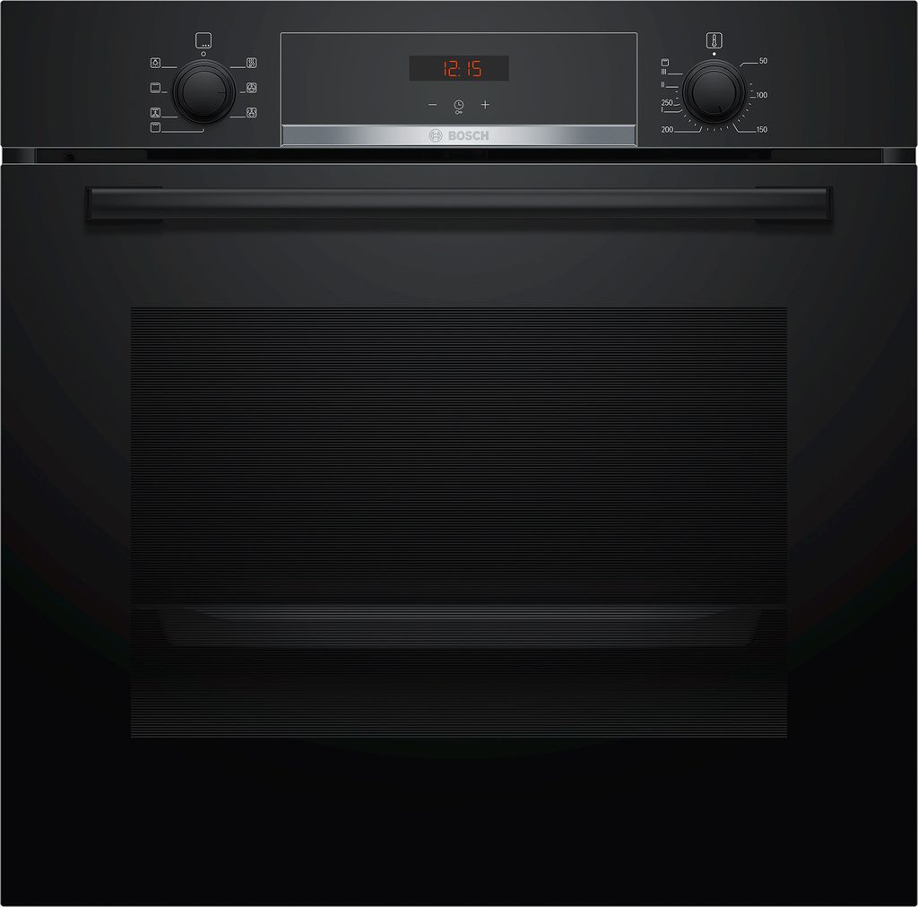 Einbaubackofen A Schwarz 71 L 3D Heißluft Eco Clean Direct Produktbild 