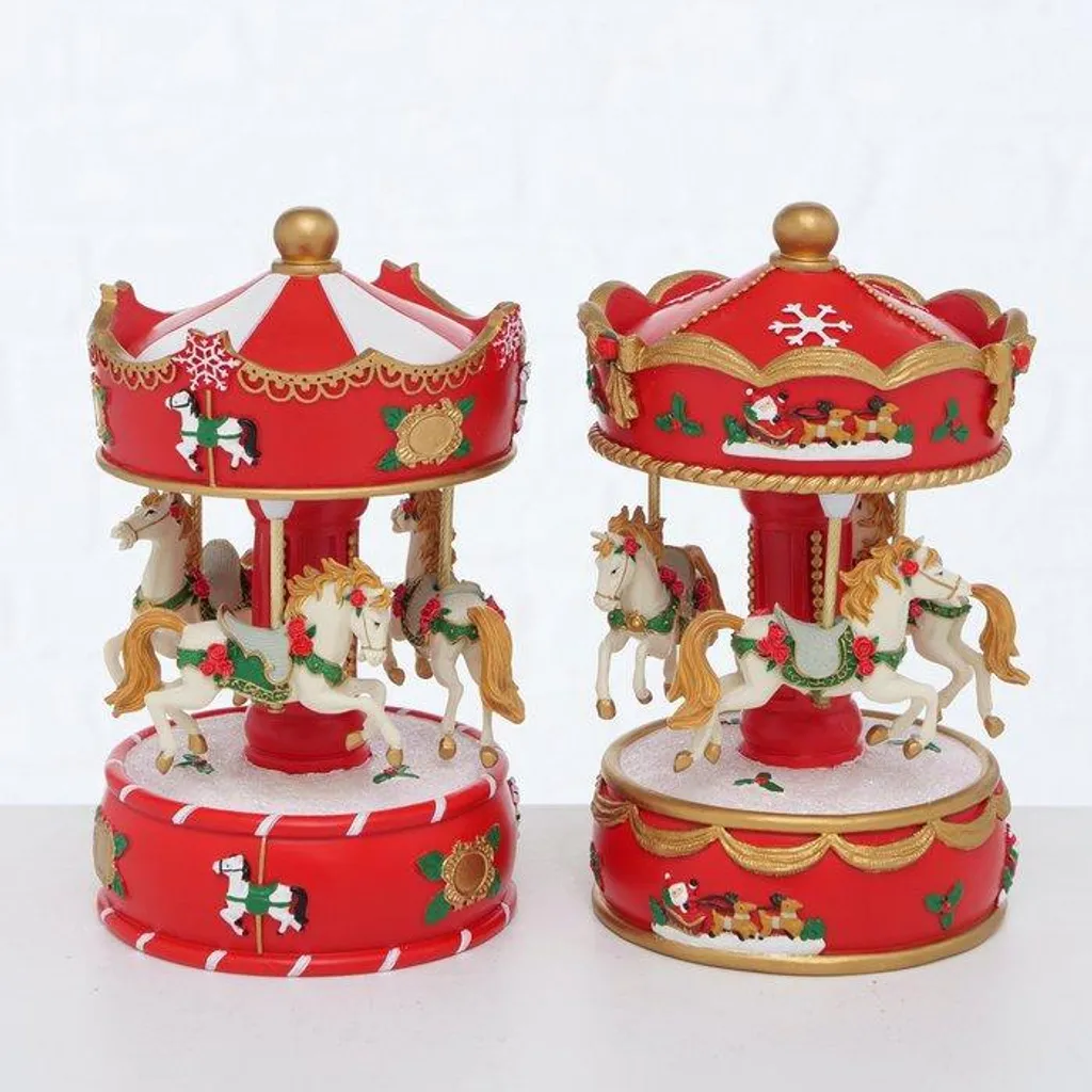 Automate musical de Noël JOLYNA - Décoration de Table Animée de 17 cm