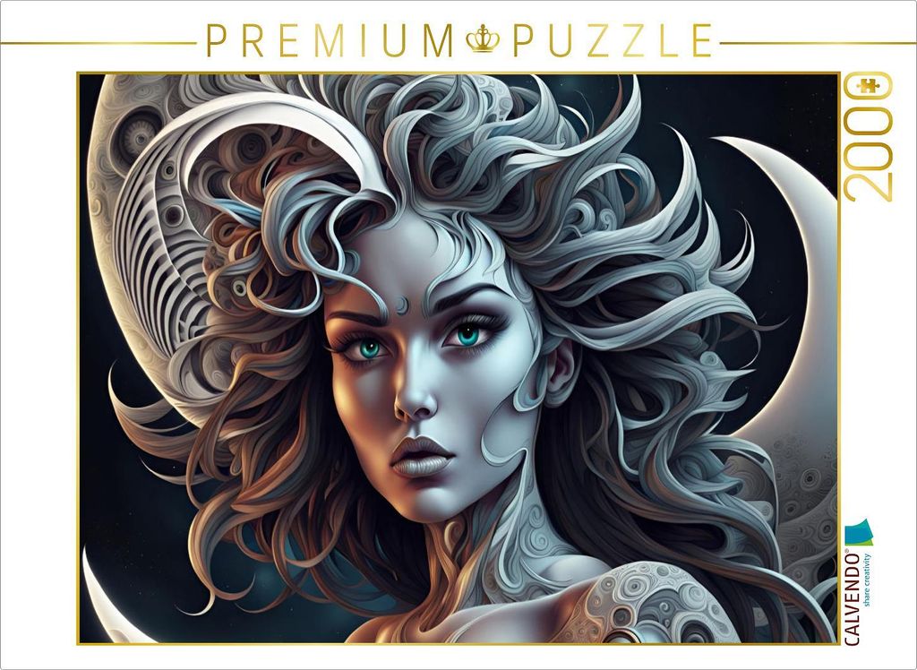 CALVENDO Puzzle Mondschönheit | 2000 Teile Lege-Größe 90x67cm Foto-Puzzle für glückliche Stunden