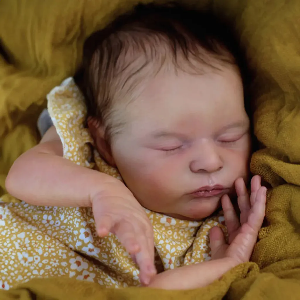Bébé Reborn de Collection pour Adulte 48cm Sommeil Profond Doux